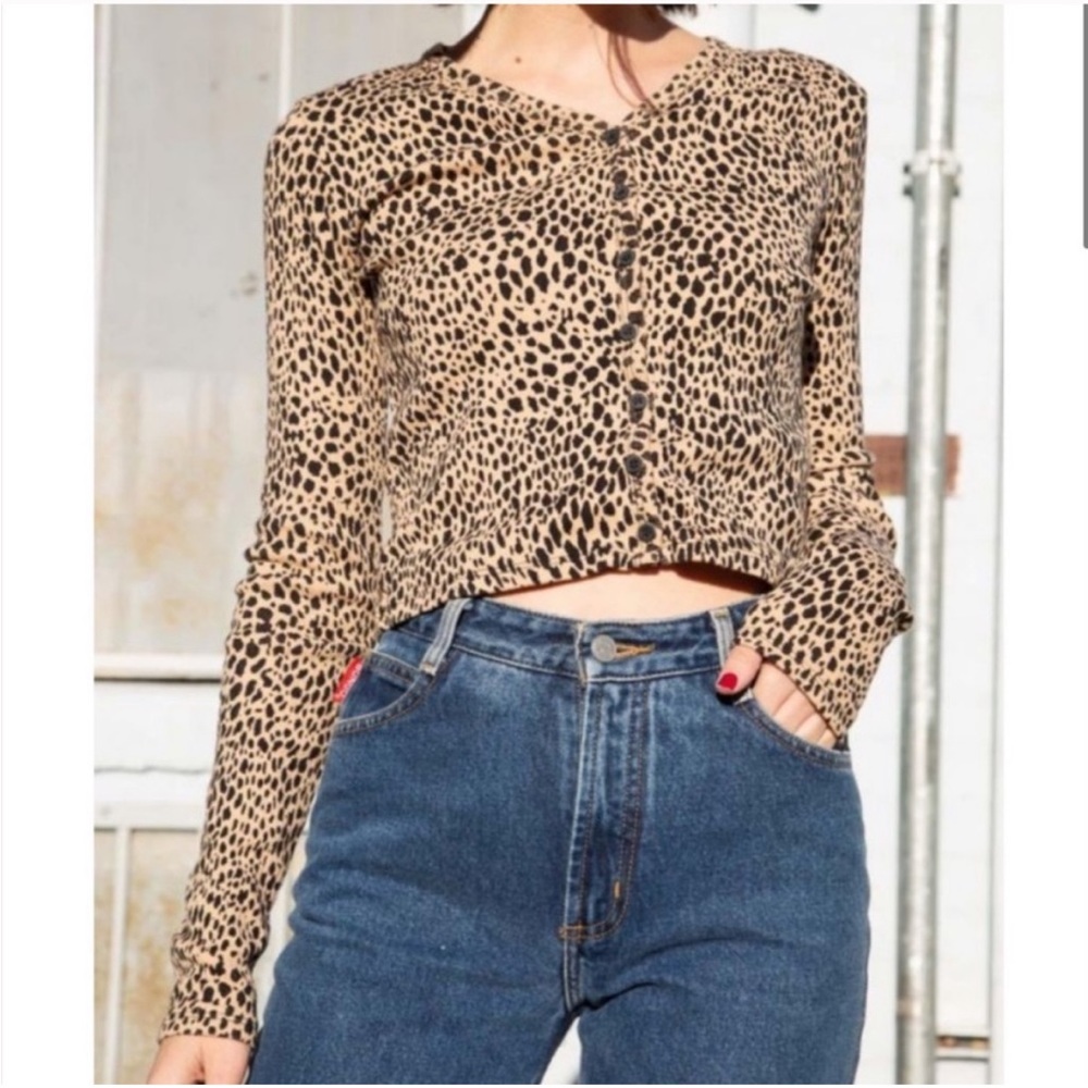 Superdown Animal Print Top